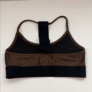Noli Women's Brown & Black Racerback Sports Bra